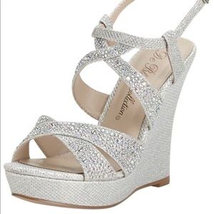David’s Bridal Wedge Heels
